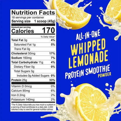 Whipped Lemonade Protein Smoothie