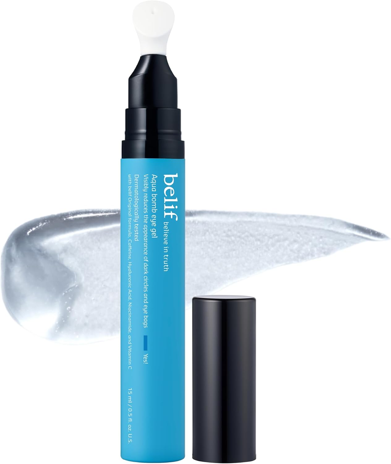 Bleu Venus® Caffeine Eye Gel — Hydrating & De-Puffing with Cooling Applicator