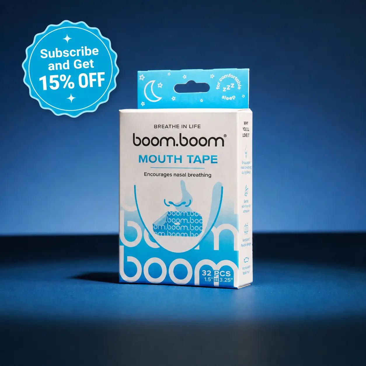 [NEW] BoomBoom Mouth Tape: Breathe Better, Sleep Better