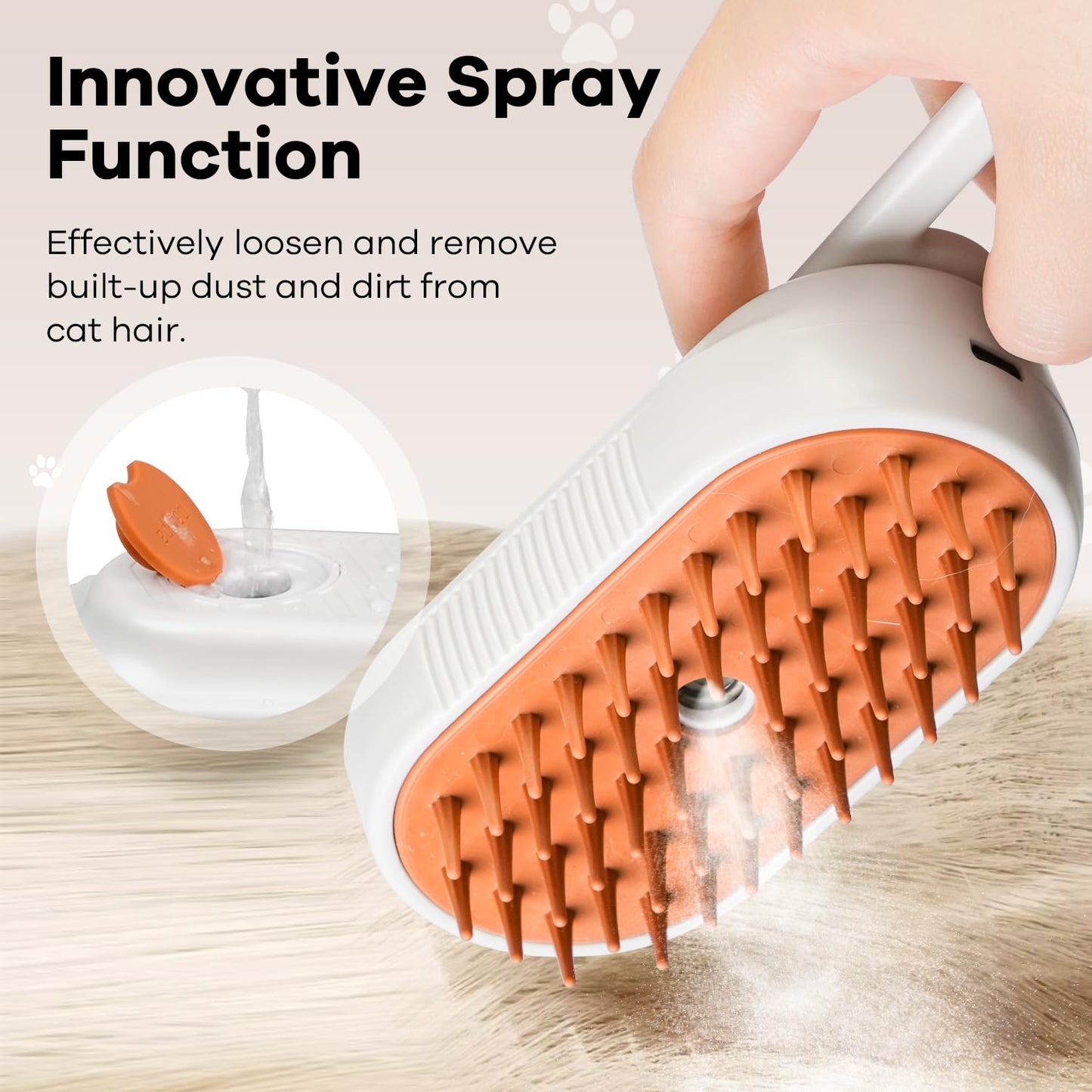 Groomty™ — Pet Steam Brush