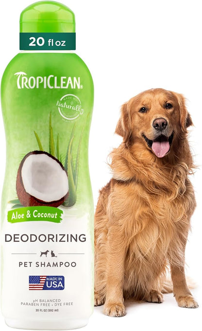 TropiClean Papaya + Coconut Pet Shampoo & Conditioner