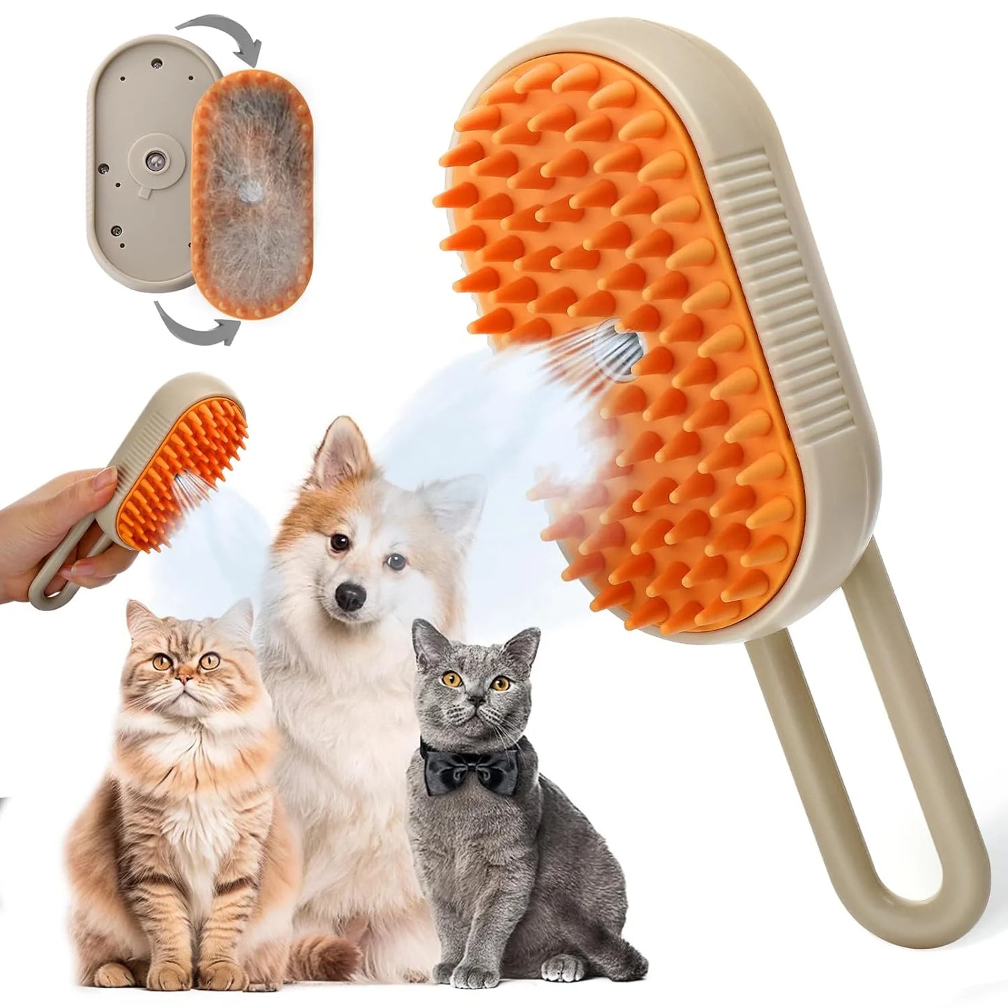 Groomty™ — Pet Steam Brush