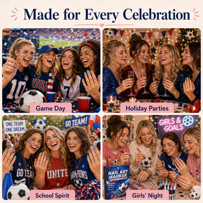 Show Your Team Spirit Right on Your Nails Support your favorite team