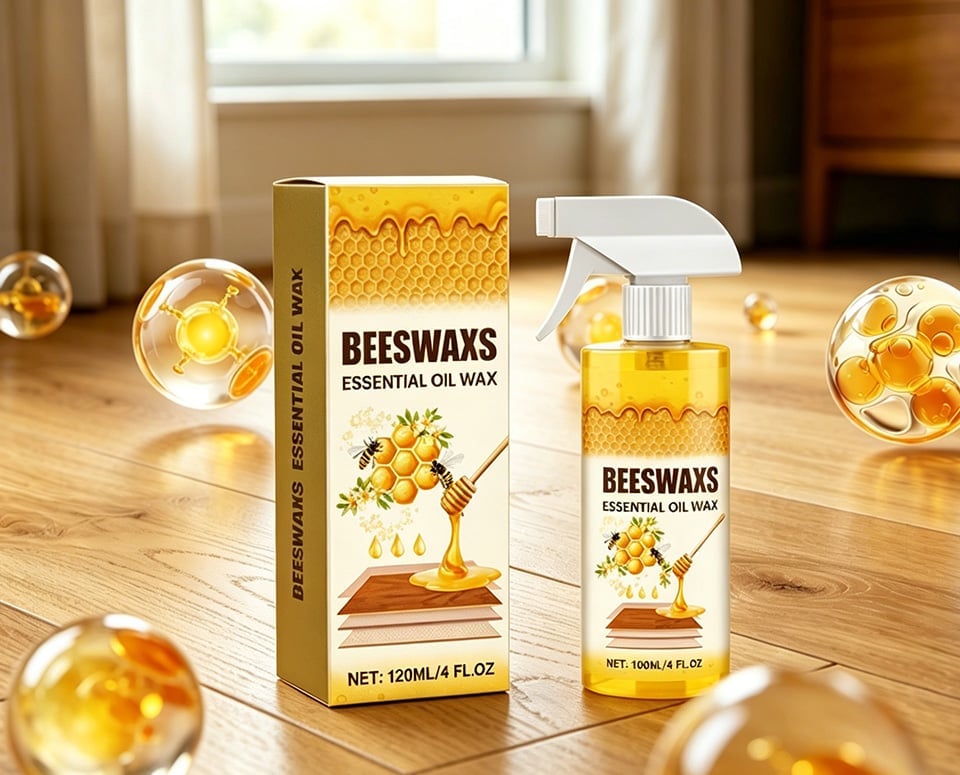 Micro-Molecularized Natural Beeswax Floor Polish Spray