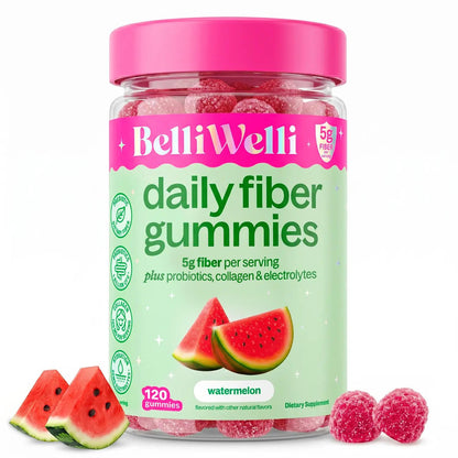 BelliWelli 4-in-1 Fiber Cutting Gummies 120ct