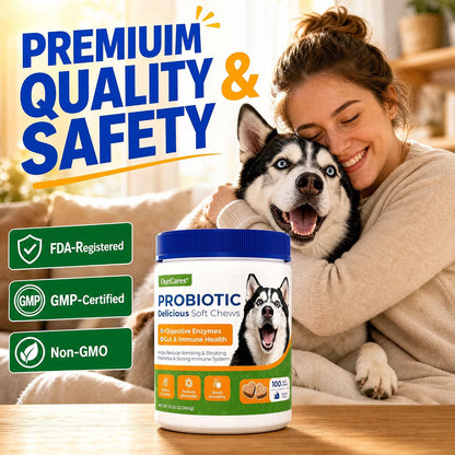 OurCares Probiotic Delicious Soft Chews for Dogs