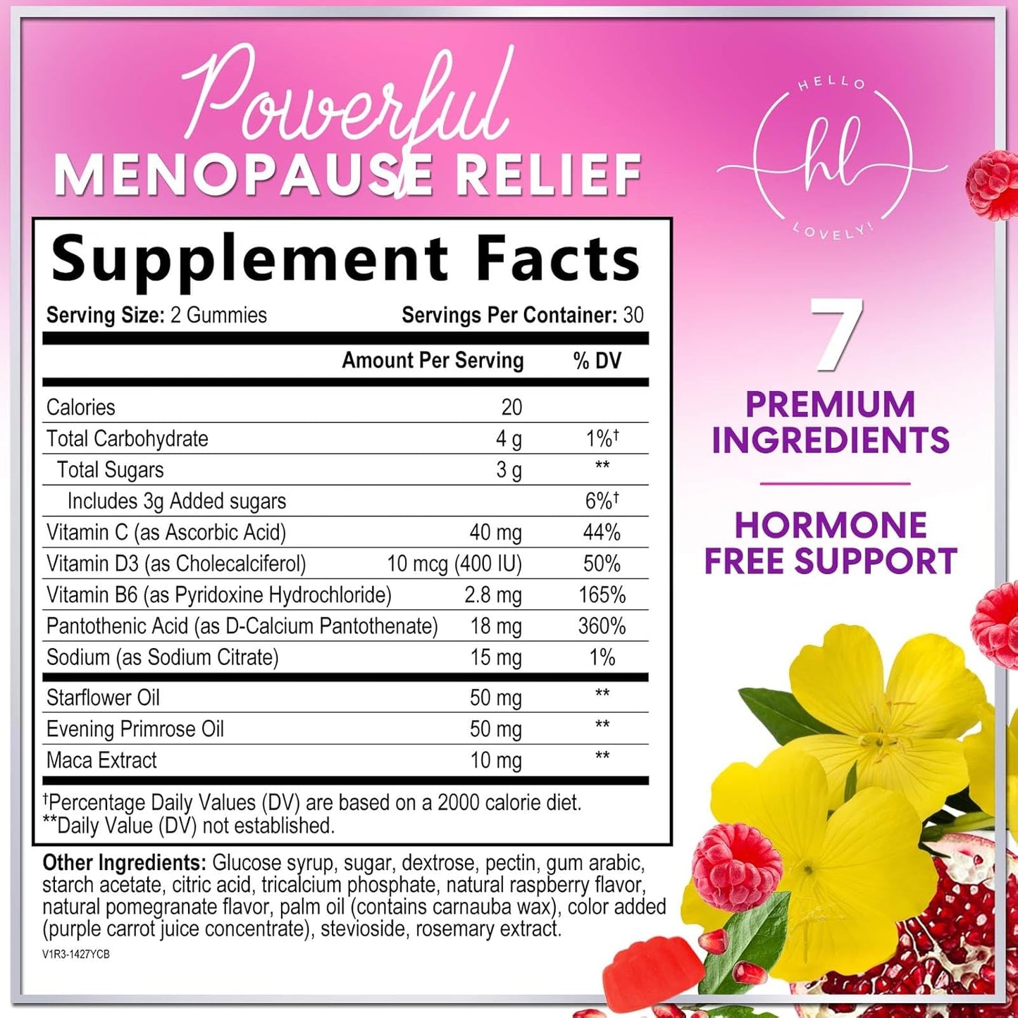 Menopause Supplements Complete Natural Mild Hot Flashes & Night Sweats Support