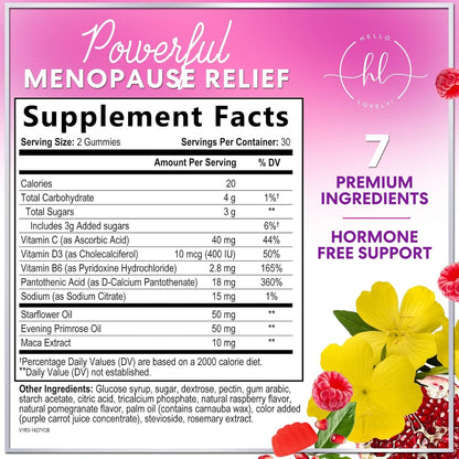 Menopause Supplements Complete Natural Mild Hot Flashes & Night Sweats Support