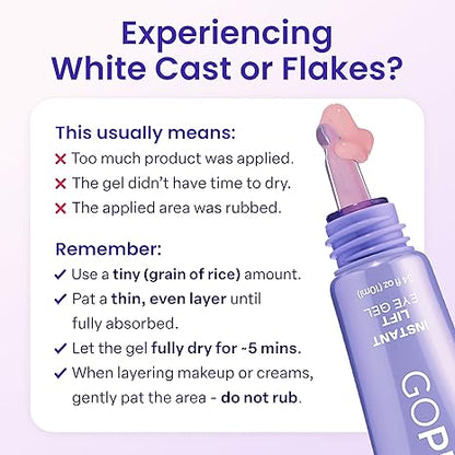 Instant Lift Eye Gel for Puffiness, Bags & Dark Circles