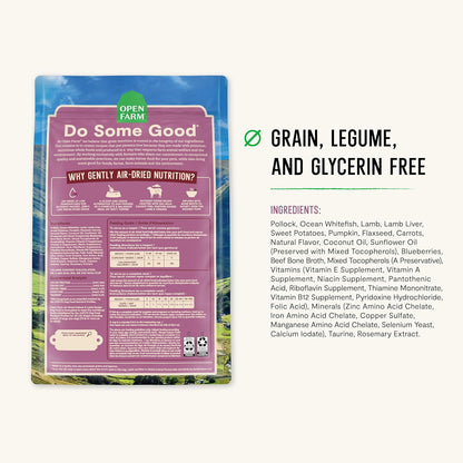 Pollock & Lamb Air Dried Recipe for Dogs