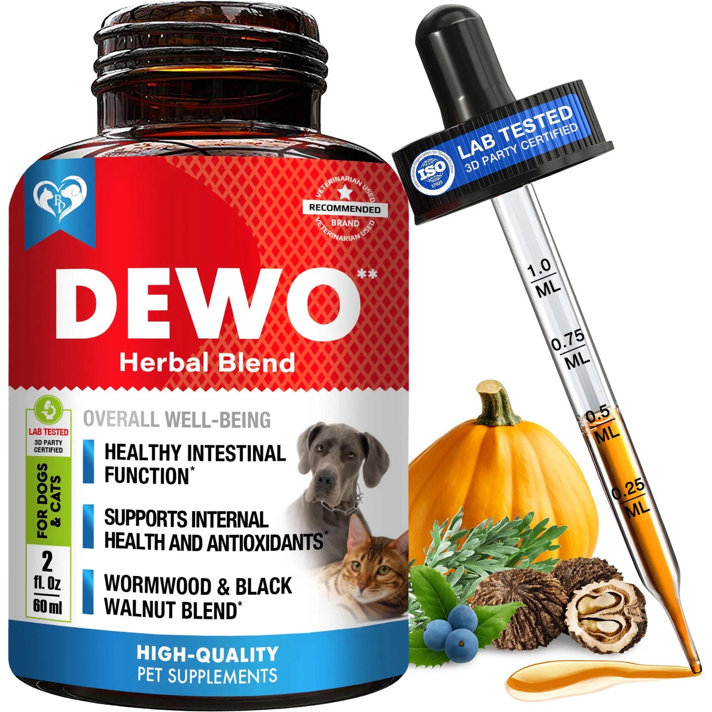 Natural Herbal Support for Dogs, Puppies, Cats & Kittens