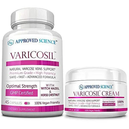 Approved Science Varicosil Capsules & Cream Bundle