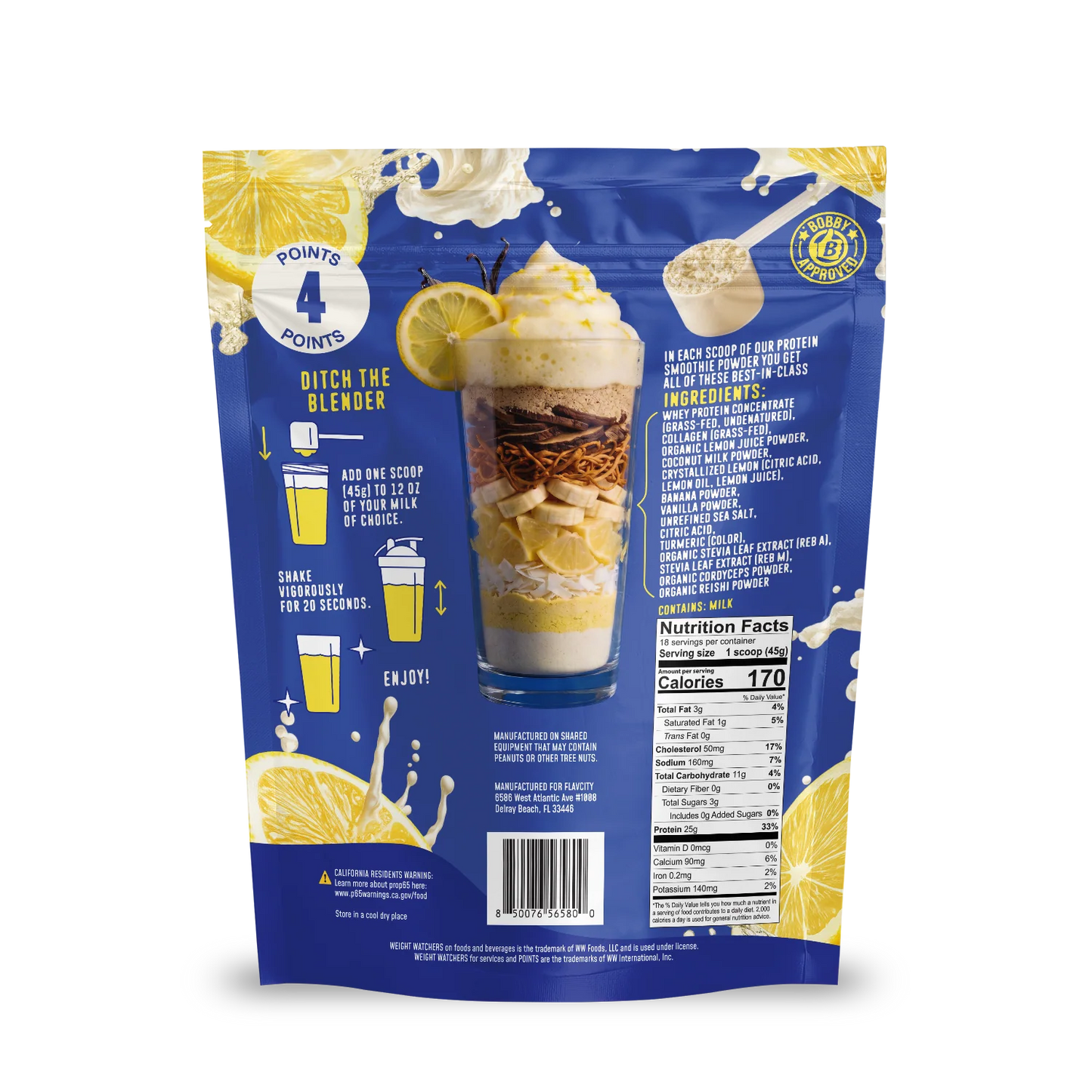 Whipped Lemonade Protein Smoothie