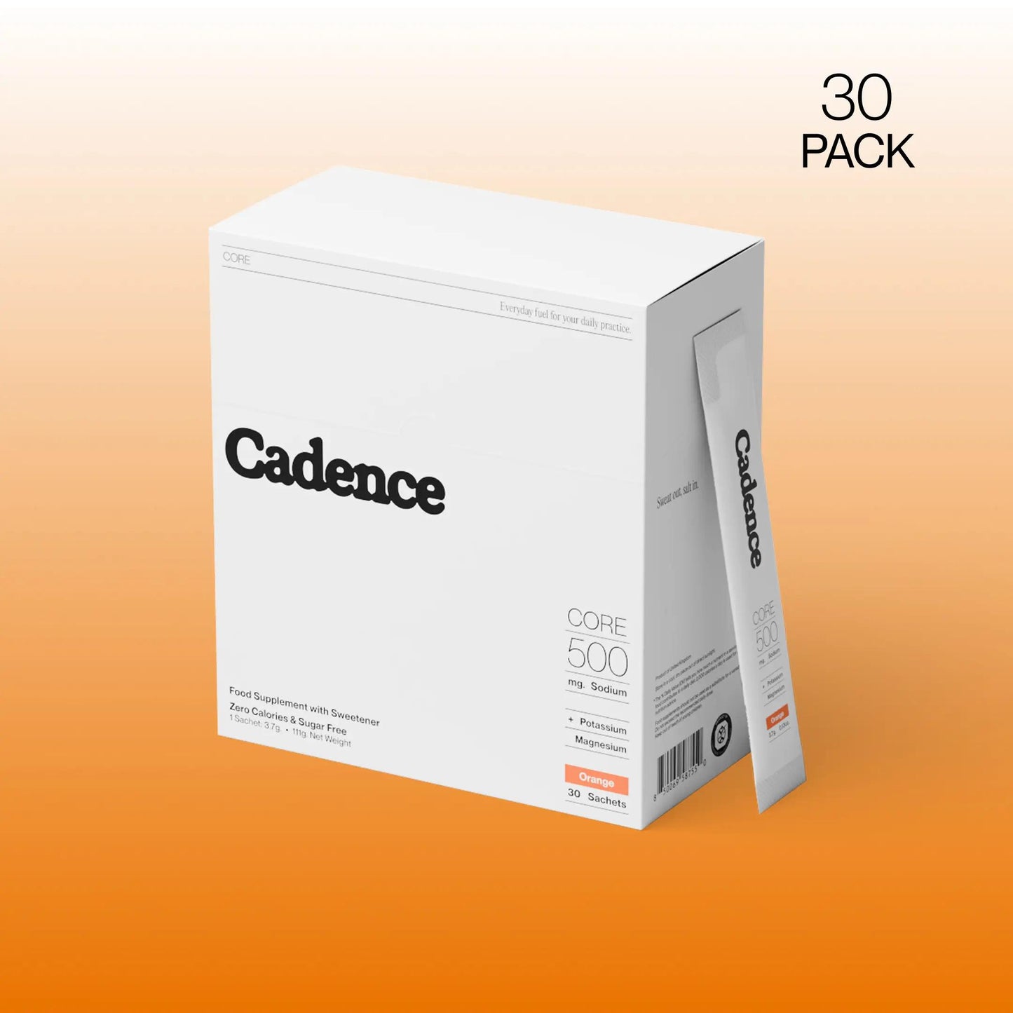 Cadence Performance Core Hydration Orange Sachets - 30 Packs