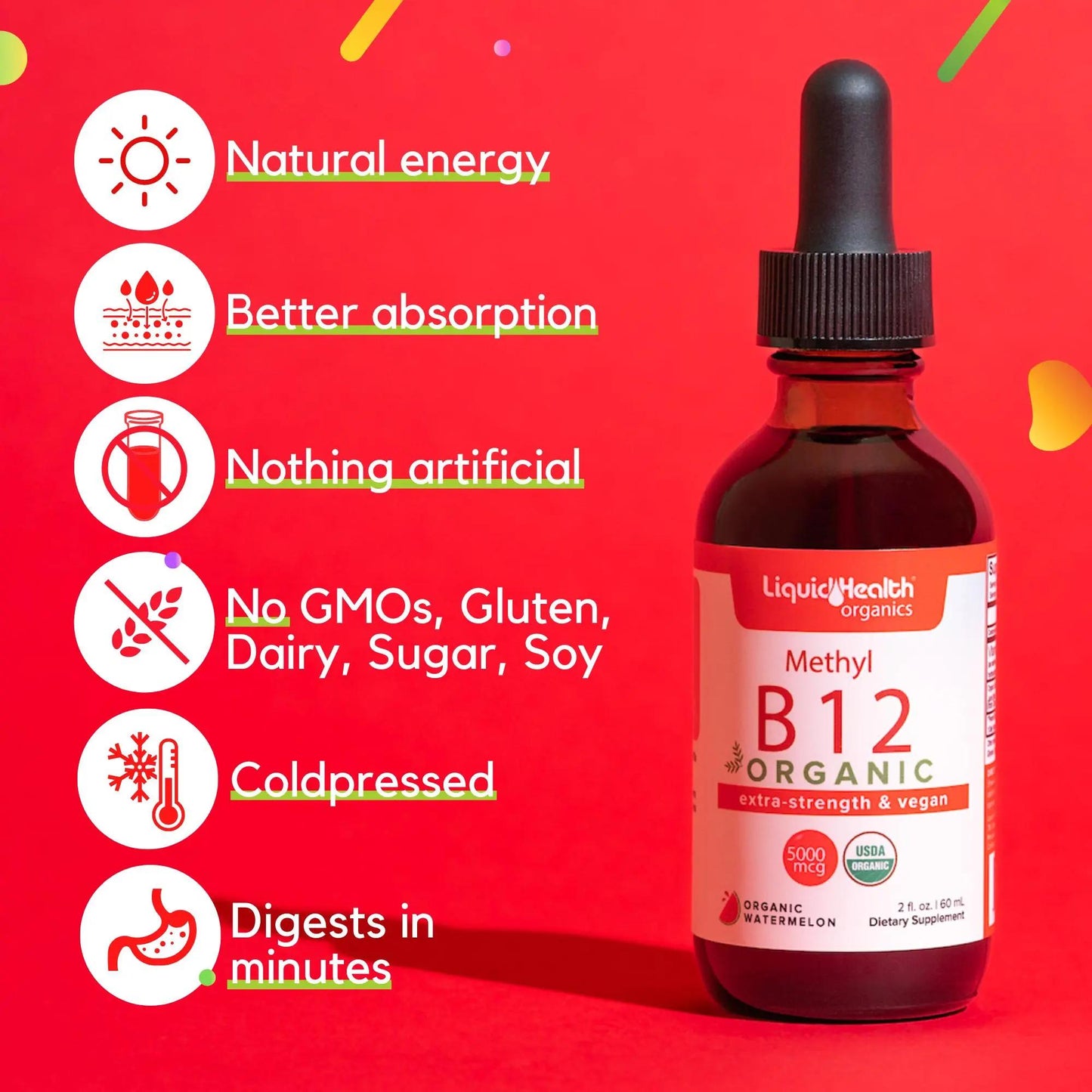 Organic Methyl Vitamin B12 Liquid