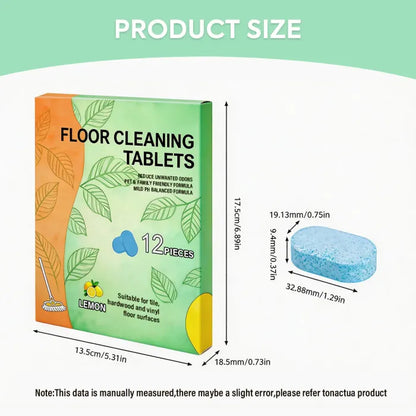 Efficient Floor Cleaning Tablets-Multi-Surface Solution (Lemon Scent)
