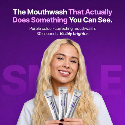 Purple Color Correcting Mouthwash | Cancel Yellow Stones in 30 Seconds