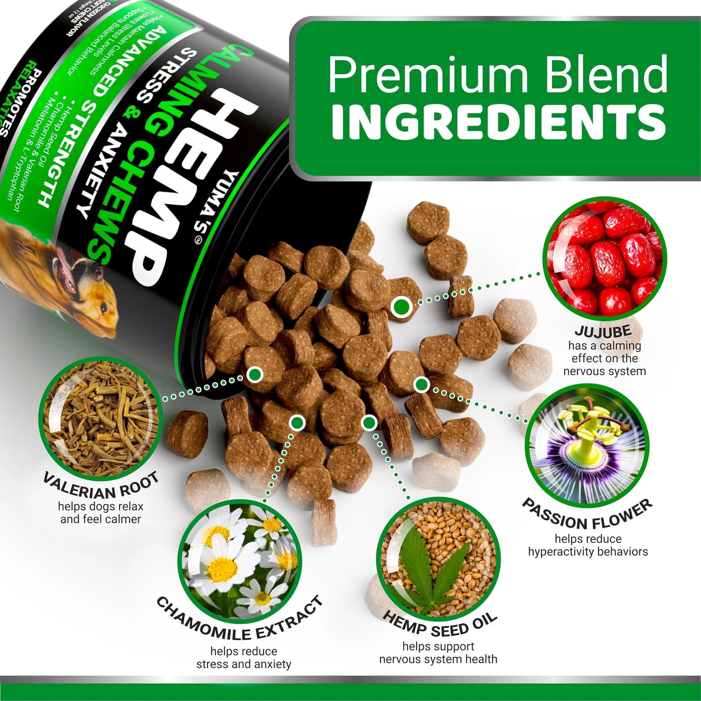 Hemp Calming Chews for Dogs