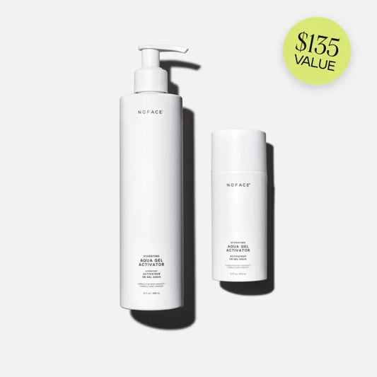 Hydrating Aqua Gel Home & Away Duo - Hydrating Microcurrent Gel Activator