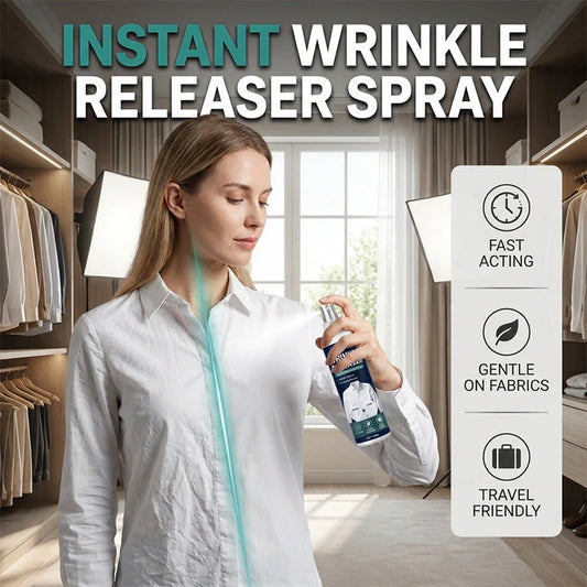 Instant wrinkle release – no iron, travel-ready, static-free & fresh.